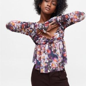 Urban Outfitters Carried Away Floral Top